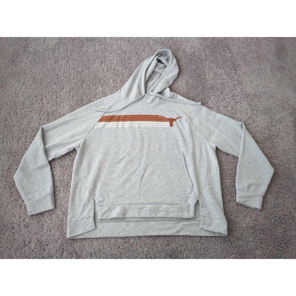 Texas Longhorns Pullover Hoodie Womens L Long Sleeve NCAA Concepts Sport Gray